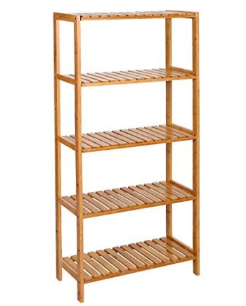 Songmics Reol       Hylder Natur Bambus