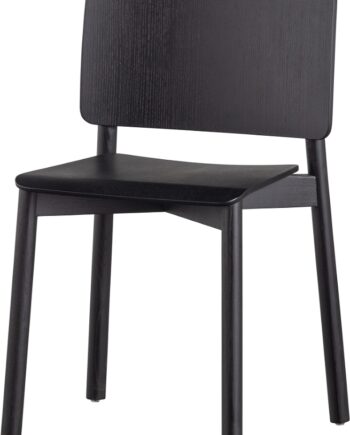 Spisebordsstol Woood Exclusive Karel   Mat Sort Asketræ 77ã 52ã 53 Cm