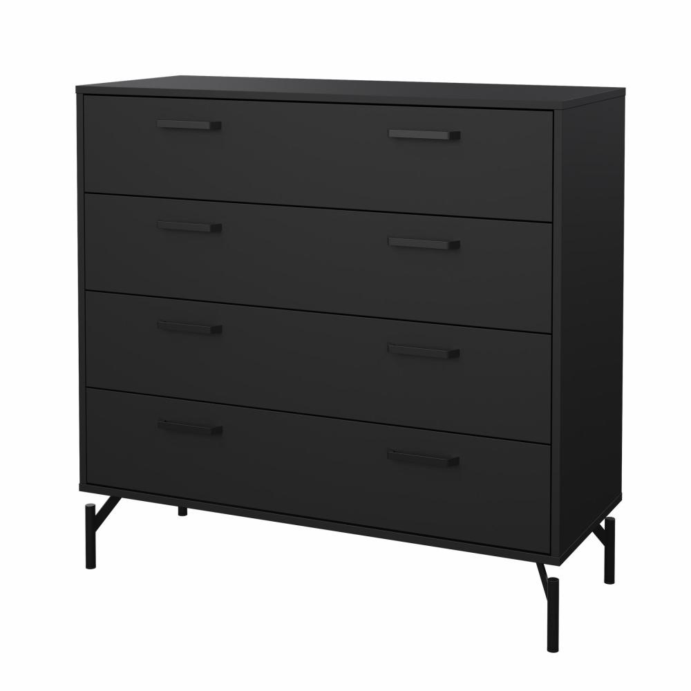 Tvilum Dana Kommode Med Skuffer Matt Black 98 39 95 Cm