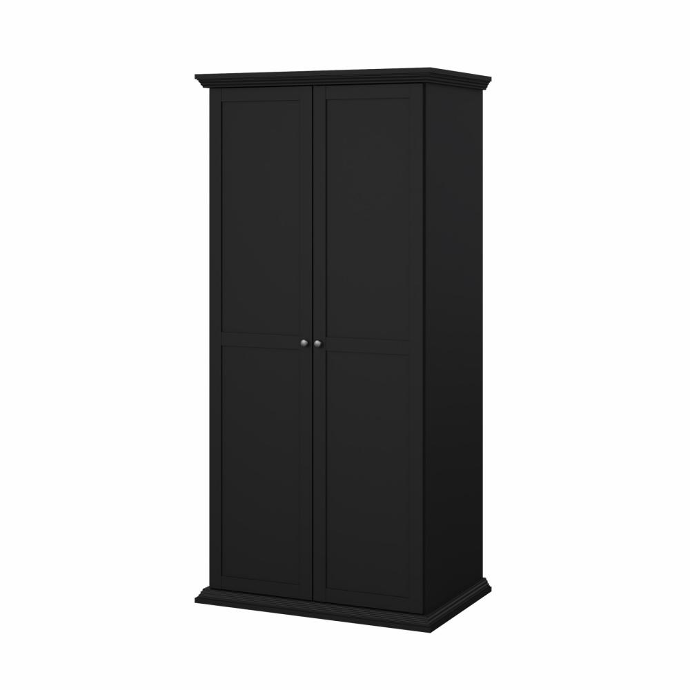 Tvilum North Garderobeskab Mat Sort 95 63 200 Cm