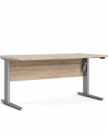 Tvilum Prima Komb  Skrivebord 150 Cm Eg   Grå Metal