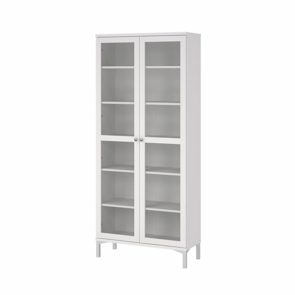 Tvilum Roma Porcelænsskab Med Låger Hvid 88 36 25 202 Cm