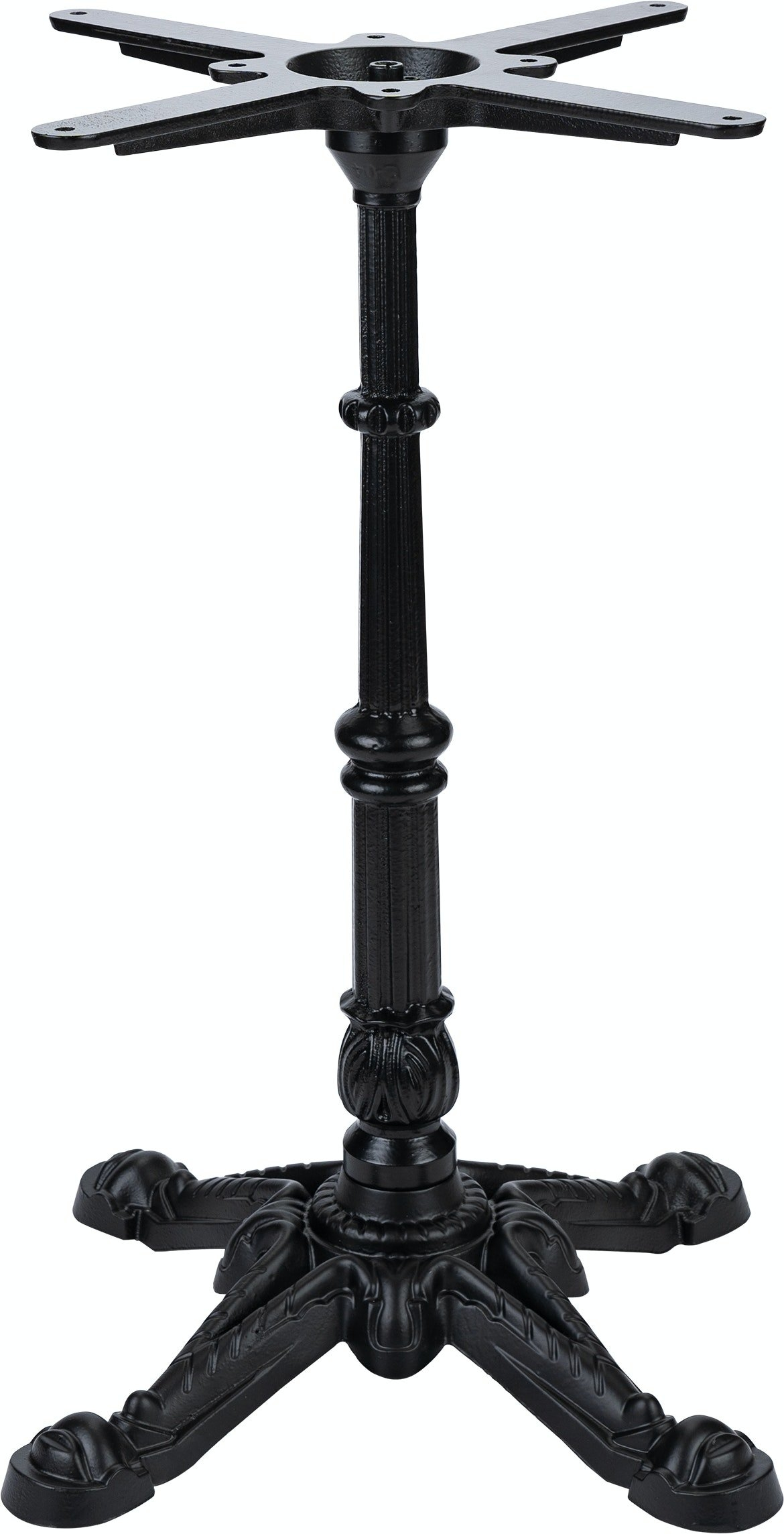 Understel Til Cafébord Nielsen Design Alfred Sort Pulverlakeret Jern Bordben H72 B52 L52 Cm