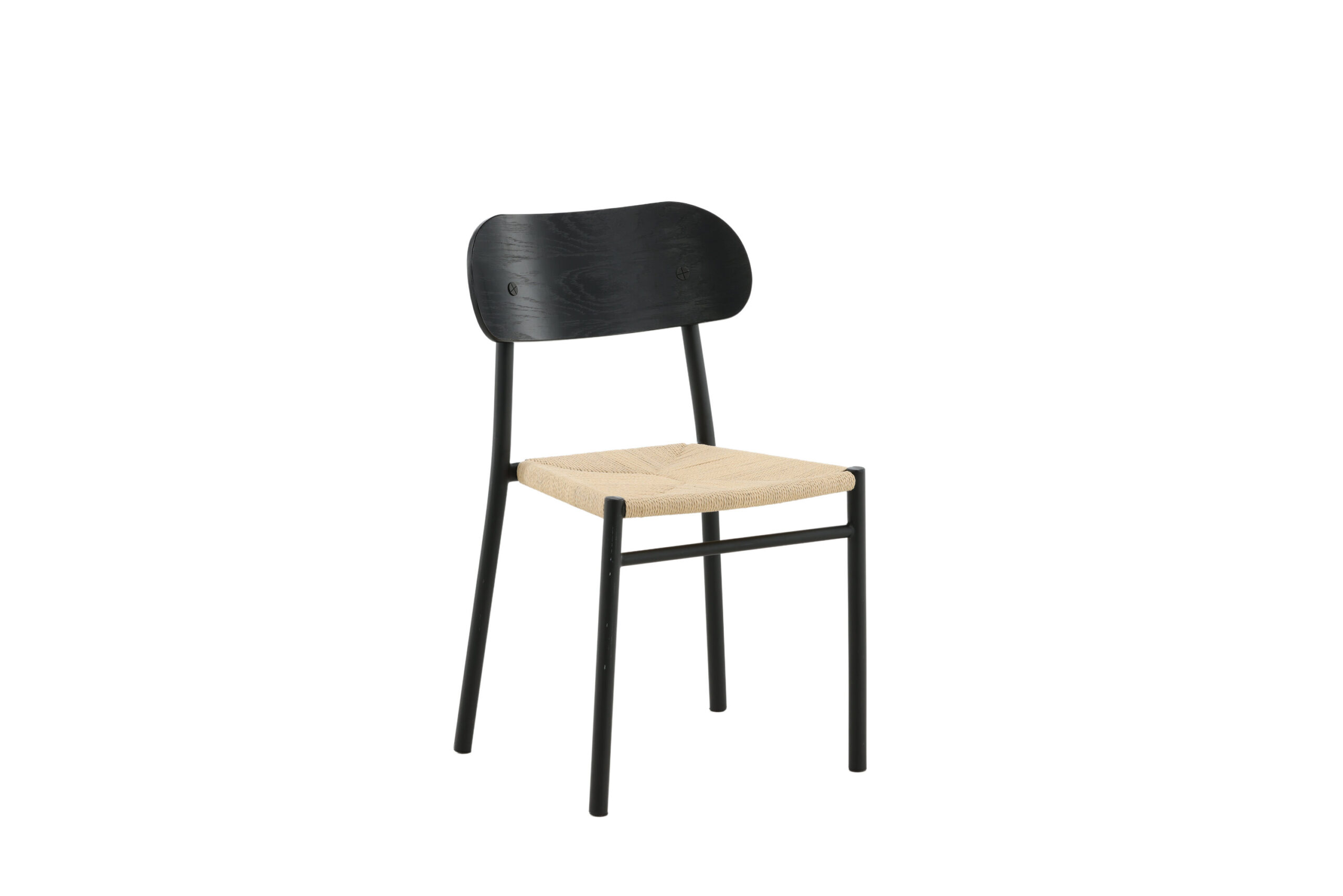 Venture Design Polly Spisebordsstol Rattan Og Sort Mdf Med Finér Metal