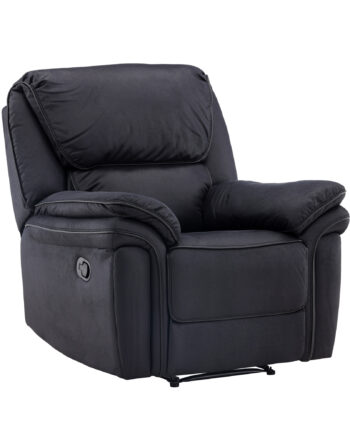 Venture Design Saranda Recliner Lænestol     Armlæn Sort Mikrofiber Og Plastik