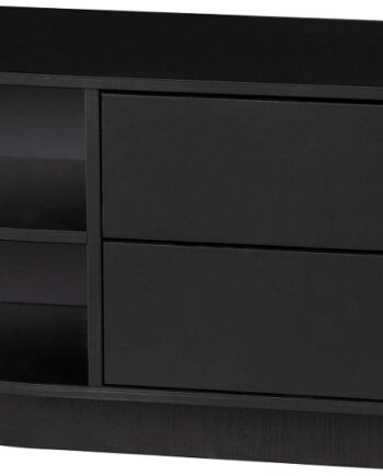 Woood Exclusive Finca Skænk Sideboard   Mat Sort Fyrretræ  Tryk-åben Funktion    Cm Frigang  40ã 78ã 40 Cm