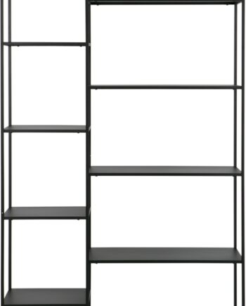 Woood Exclusive June Rumdeler Reol   Sort Metal   Hylder H195ã B120ã D35 Cm