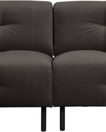 -personers Sofa Woood Exclusive Lloyd   Grå Vasket Fløjl  245x90x75 Cm