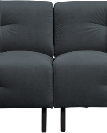 -personers Sofa Woood Exclusive Lloyd   Mørkegrå Loma Vasket Fløjl  245 Cm Bred
