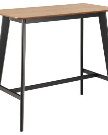 Act Nordic Roxby Barbord     Fodstøtte  Rektangulær Natur Egefinér Og Sort Gummitræ  120x60