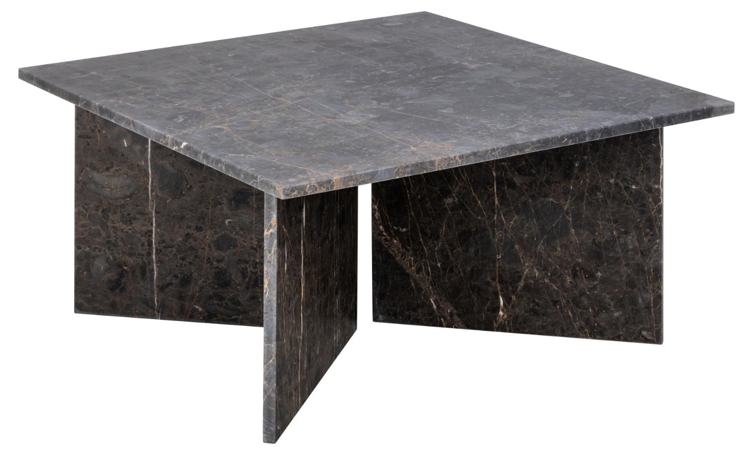 Act Nordic Vega Sofabord Kvadratisk Brun Marmor 90x90