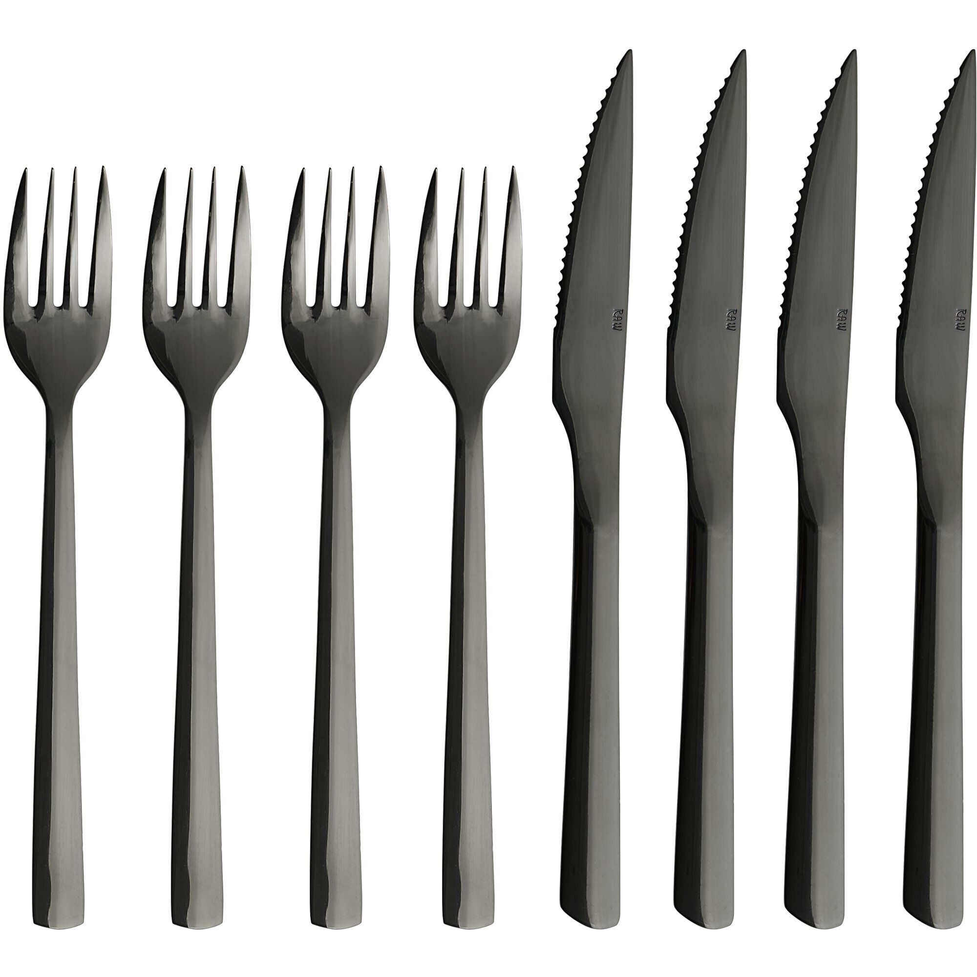 Aida Raw Grillbestik Sort Dele