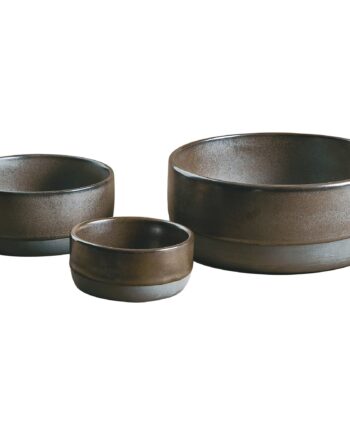 Aida Raw Sæt Med   Skåle  Metallic Brown