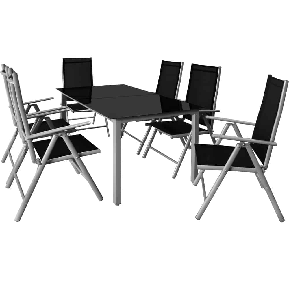 Alu Sædesæt    150x90 Cm  Bord  Sølv