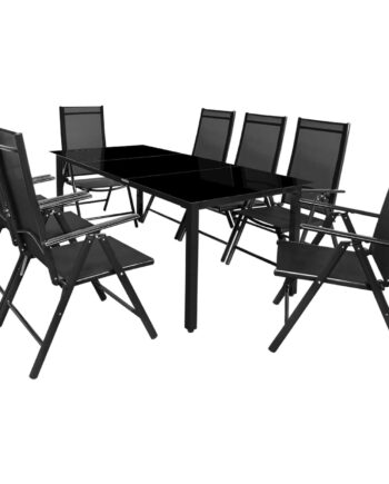 Alu Sæt    Justerbart 190x90 Cm  Bord  Antracit