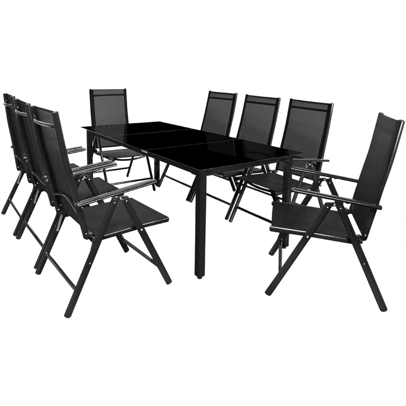 Alu Sæt    Justerbart 190x90 Cm  Bord  Antracit