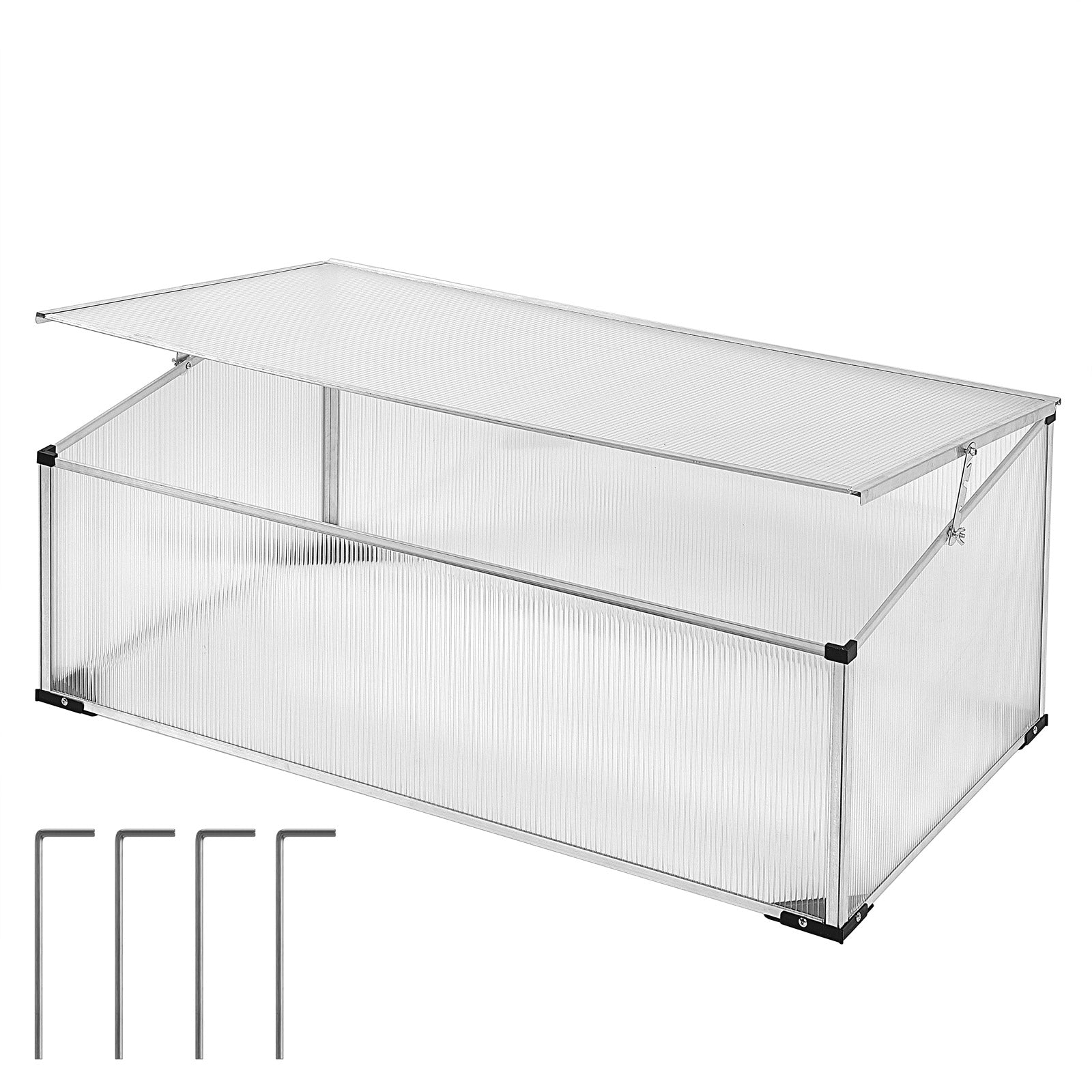 Alu Væksthus   Mini Drivhus  100x60 Cm
