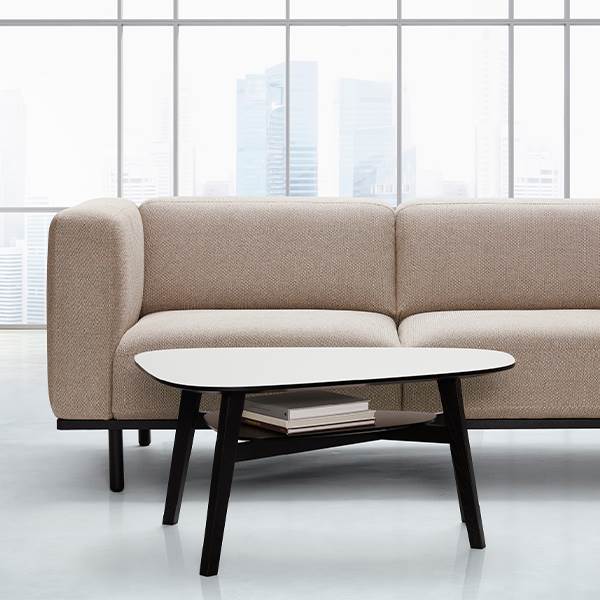 Andersen Furniture C1 Sofabord 93   72 Cm Eg Sort Mat Lak : Erling Christensen Møbler
