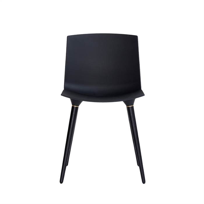 Andersen Furniture Tac Spisebordsstol Plast Sort Sort Stel Eg Sort Lakeret : Erling Christensen Møbler