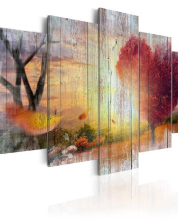 Artgeist Billede Af Efterår Lovers Autumn  På Lærred  Flere Størrelser  100x50