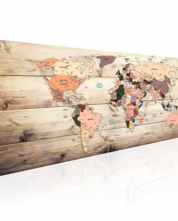 Artgeist Verdenskort Map Of Dreams Billede Multifarvet Print  50x150