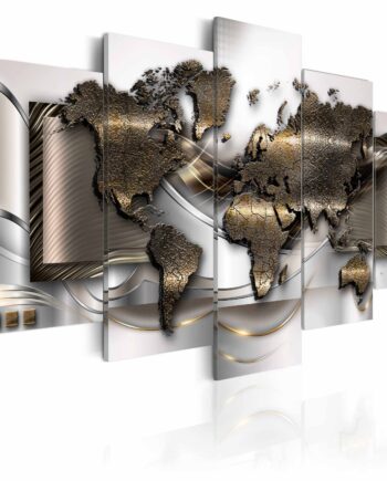 Artgeist World Breeze Billede Guld Sølv Bronze Print    Størrelser 100x50