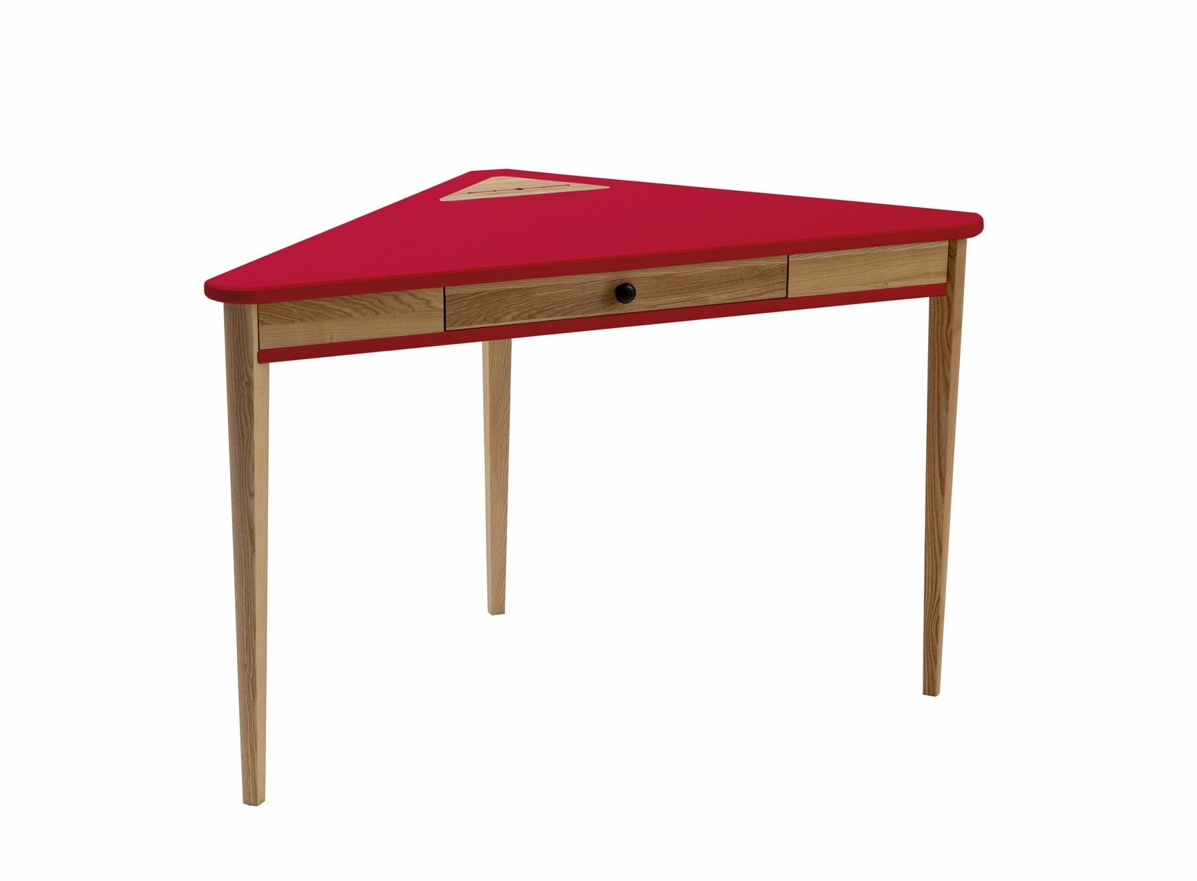 Ashme Hjørneskrivebord 114x85x85cm Rød