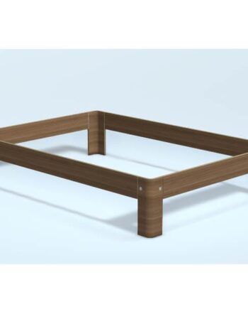 Auping Auronde Natural Walnut 120x200cm  Høj Model  : Erling Christensen Møbler