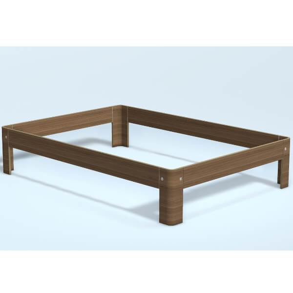 Auping Auronde Natural Walnut 120x200cm  Høj Model  : Erling Christensen Møbler