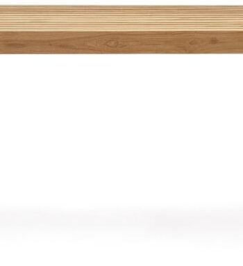 Bænk Kave Home Canadell   Massiv Genanvendt Teak Natur 170 Cm Rustik Kolonial Siddebænk Til Entré Og Udendørs