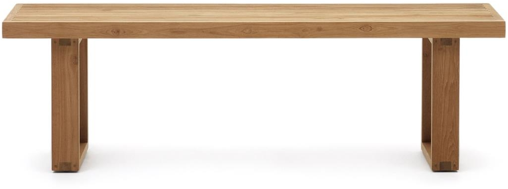 Bænk Kave Home Canadell Massiv Genanvendt Teak Natur 170 Cm Rustik Kolonial Siddebænk Til Entré Og Udendørs