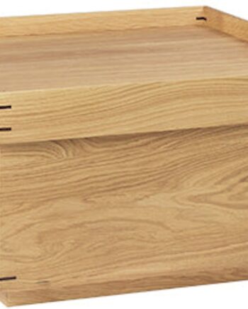 Bakkebord Sidebord Kristina Dam Japanese Rektangulært Håndlavet   Olieret Eg 68x68x36 Cm