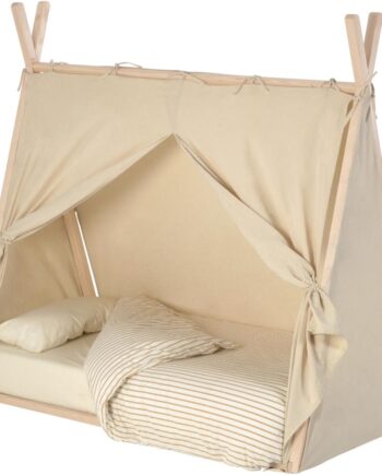 Baldakin Til Tipi-seng Kave Home Maralis   Bomuld  Beige  H140xb70xl136 Cm