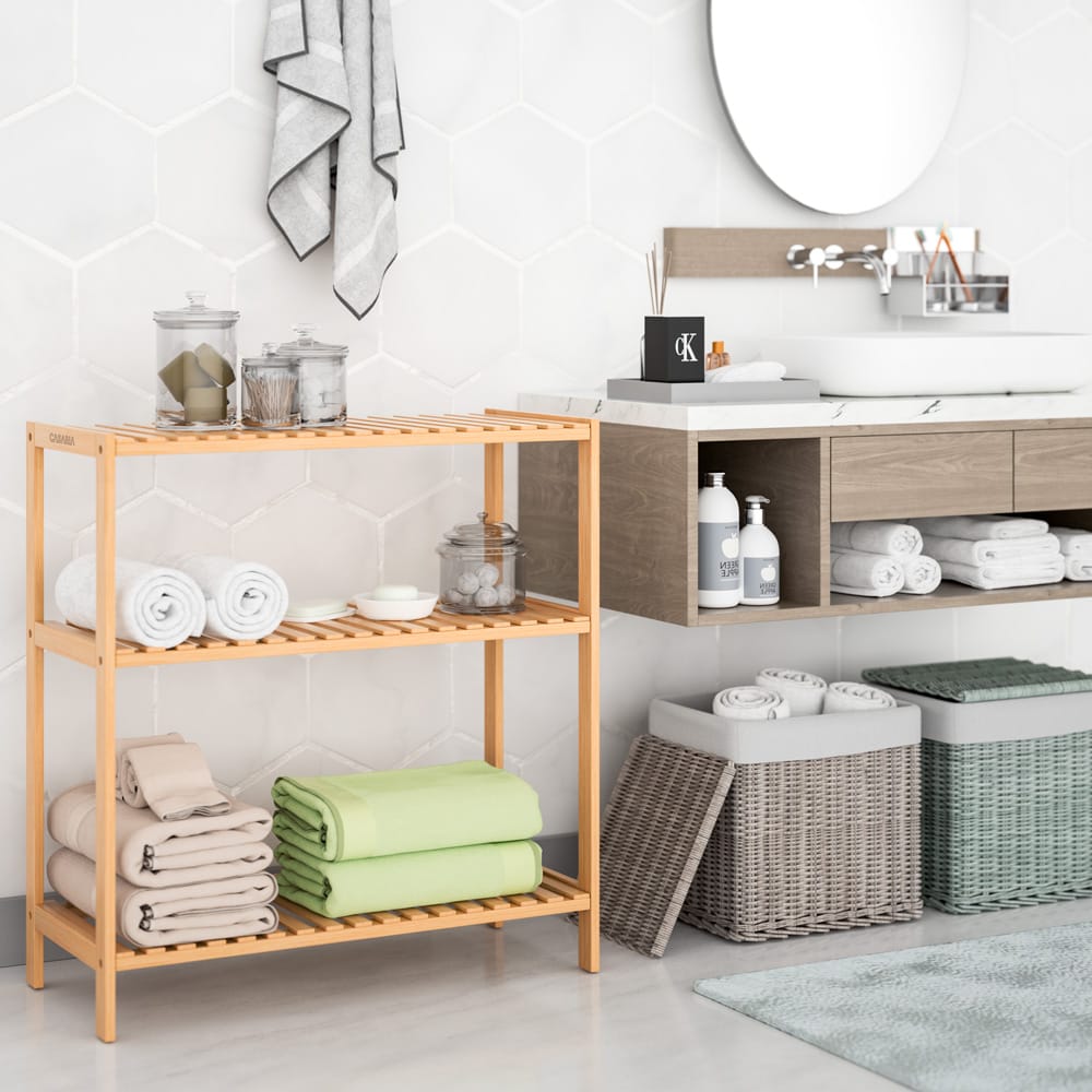 Bambusreol Med   Hylder 66x58x26 Cm