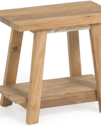 Barstol Safara Kave Home   Rustik Kolonial Massiv Teak Genanvendt Natur