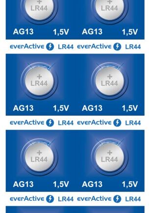 Batterier Everactive Alkaline G13 Lr44 Lr1154 Blisterpakning Med 10 Stk