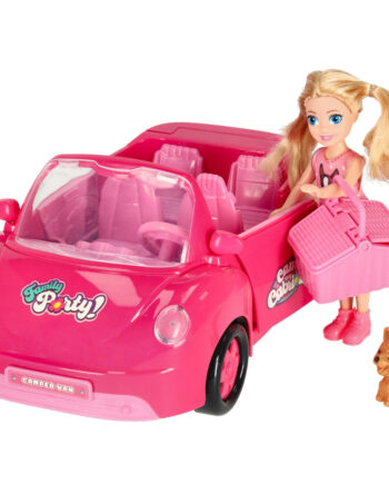 Bil Til Dukker Cabriolet Pink   El
