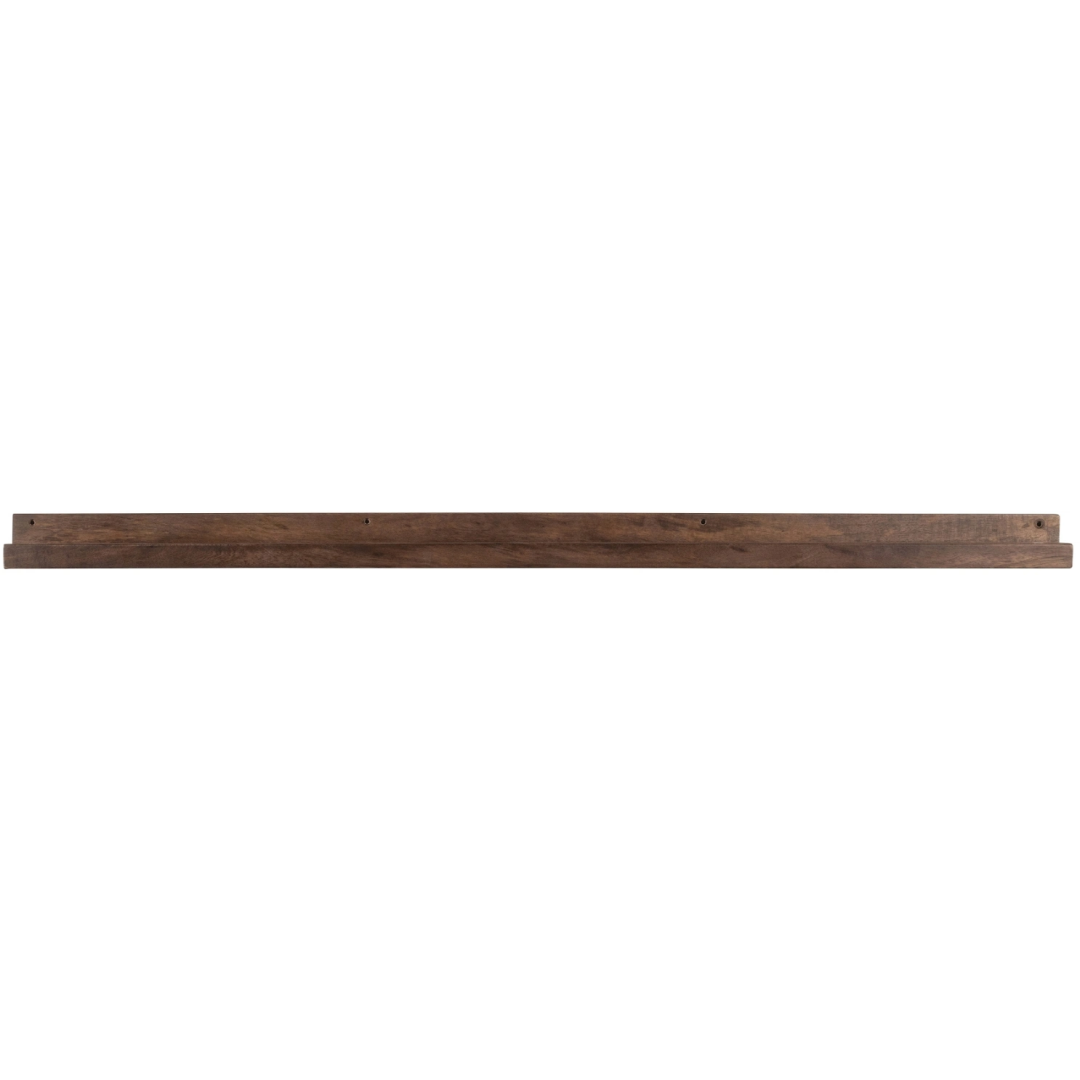 Billedhylde Woood Studio   Mangotræ Valnød-brun Væghylde H5   B120   D10 Cm