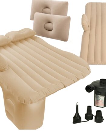 Bilmadras Oppustelig Bil   Pumpe Beige