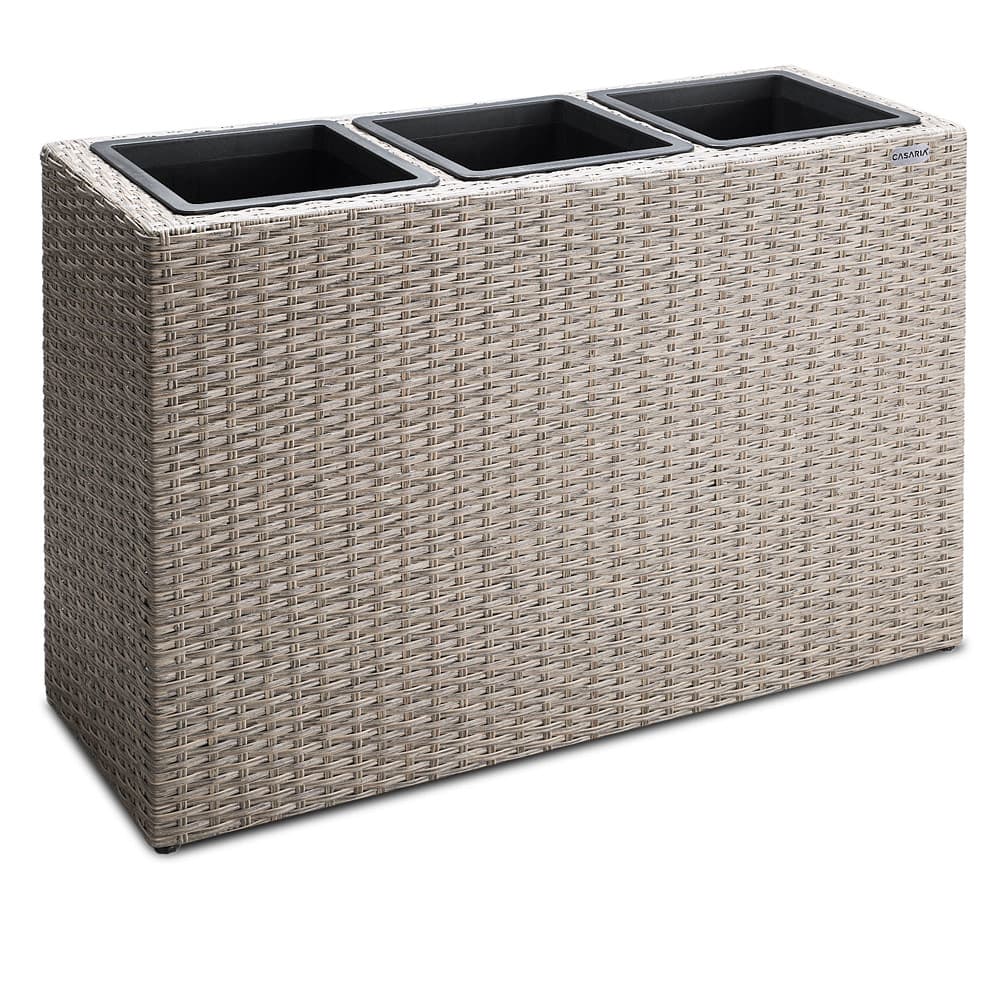 Blomsterkasse Med   Inderpotter  Polyrattan Mesh Plantekasse