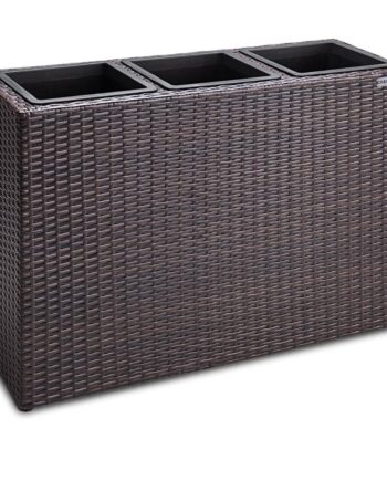 Blomsterkasse Polyrattan    Potter  Mesh  Brun