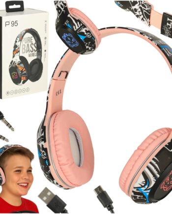 Bluetooth Gaming Sport Trådløse In-ear Hovedtelefoner Pink