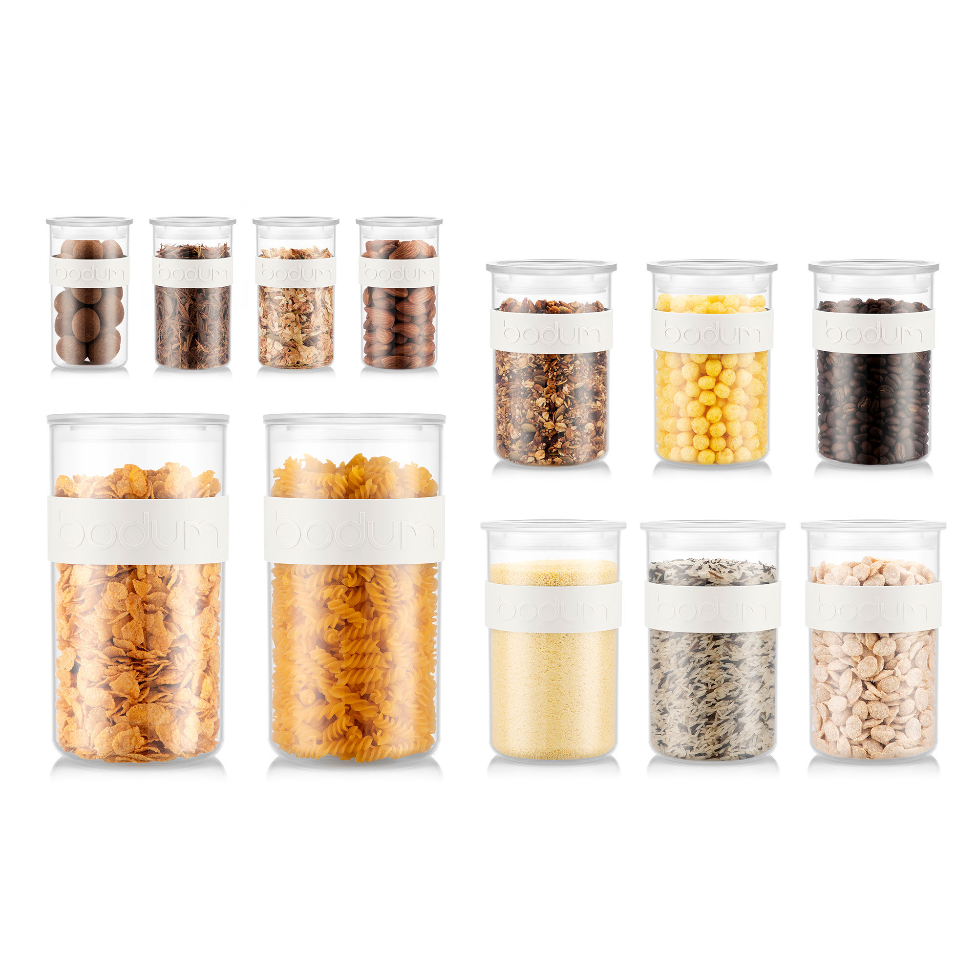 Bodum Presso Opbevaringbeholdere 12 Dele  Hvid