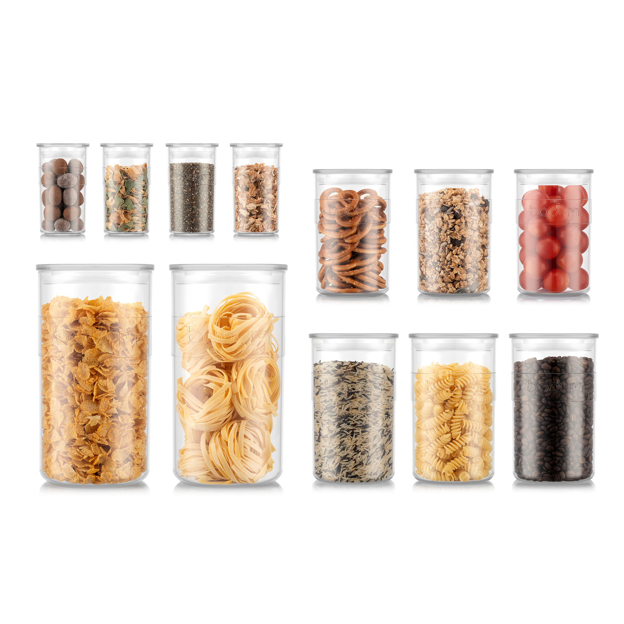 Bodum Presso Opbevaringsbeholder 12 Dele  Transparent