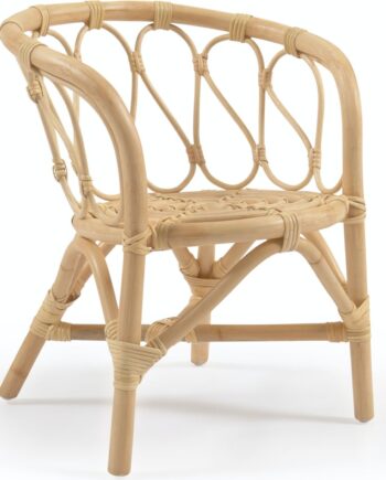 Børnestol Barnestol Kave Home Lumila Natur Håndlavet Naturlige Fibre Vintage Kolonial