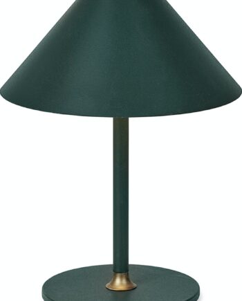 Bordlampe Halo Design Hygge Genopladelig Dæmpbar Mørkegrøn ø15   H19 Cm Led Ip54