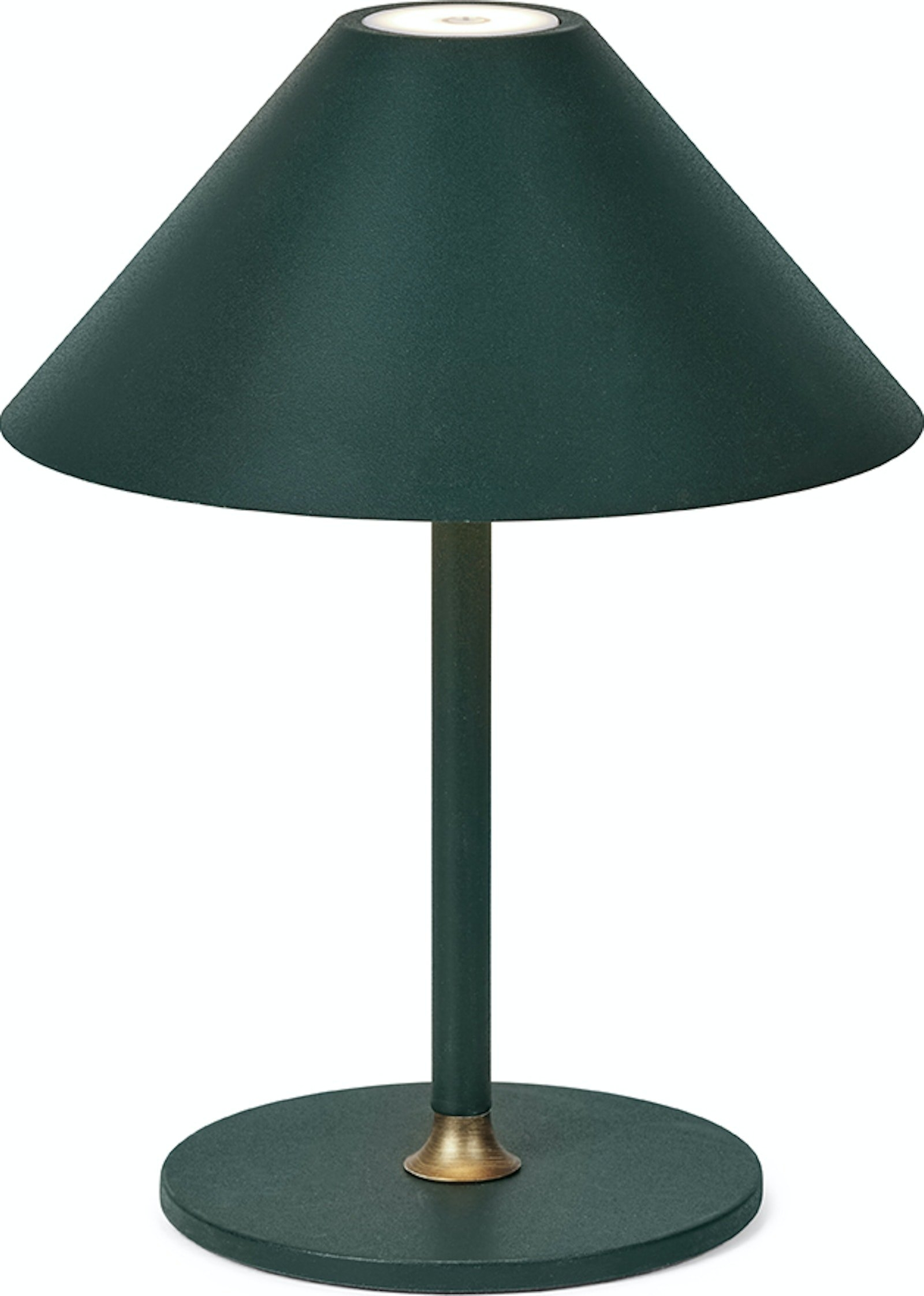 Bordlampe Halo Design Hygge Genopladelig Dæmpbar Mørkegrøn ø15 H19 Cm Led Ip54