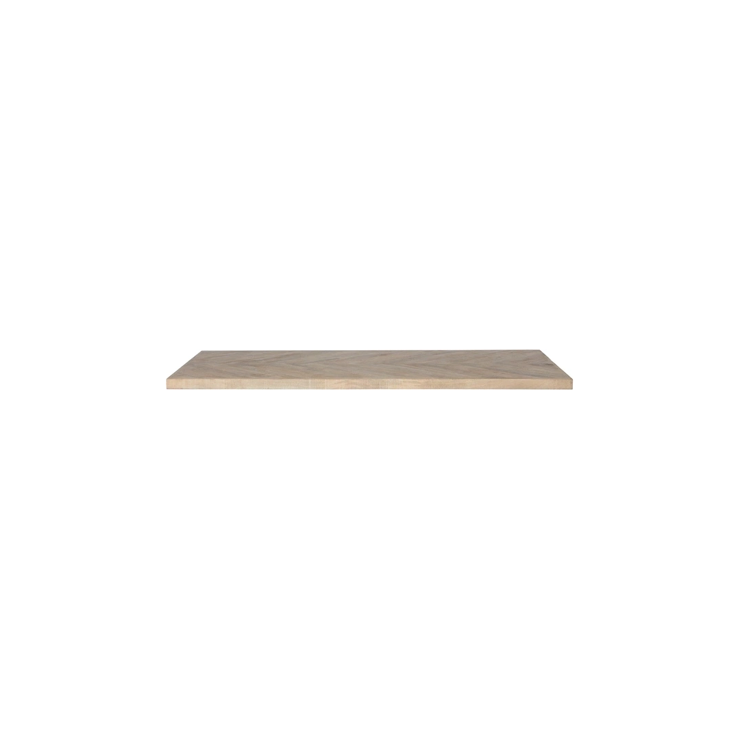 Bordplade Woood Tablo Herringbone Mangotræ Plankebordplade Kalkvask 180x90x5   Cm