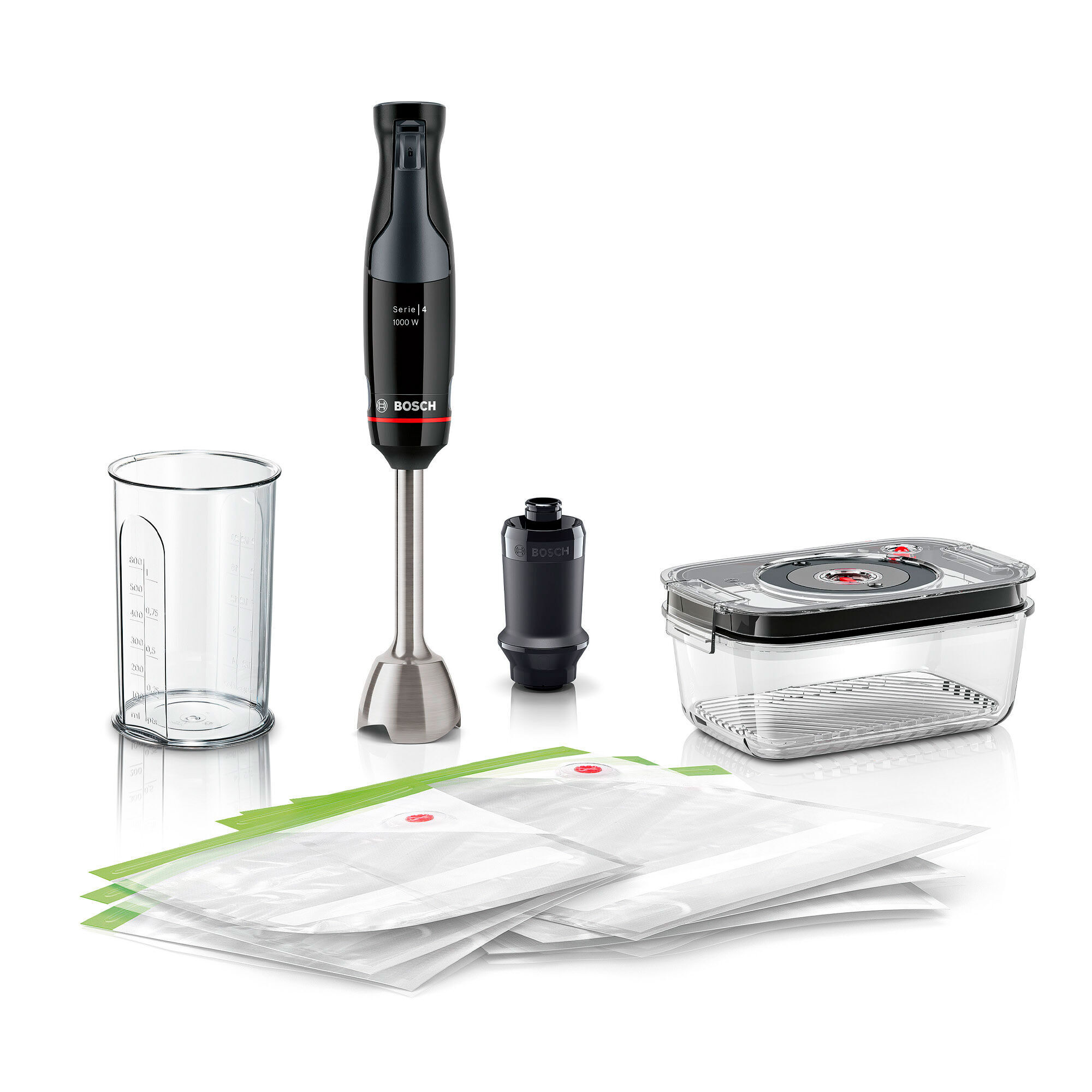 Bosch Serie Ergomaster Msm4b6v2 Stavblender 1000 Watt