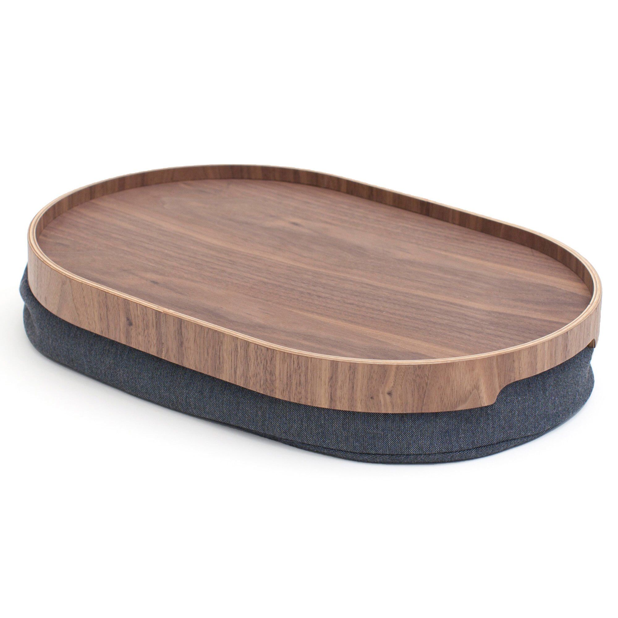 Bosign Curveline Serveringsbakke Anti-slip Medium Valnød